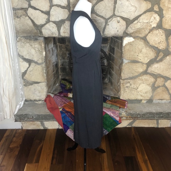 Vintage Gray 90s Well Tailored Button Up Dress - Picture 3 of 6